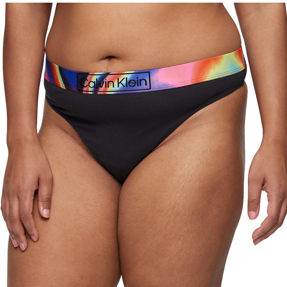 CK Plus Size Reimagined Heritage Pride Thong